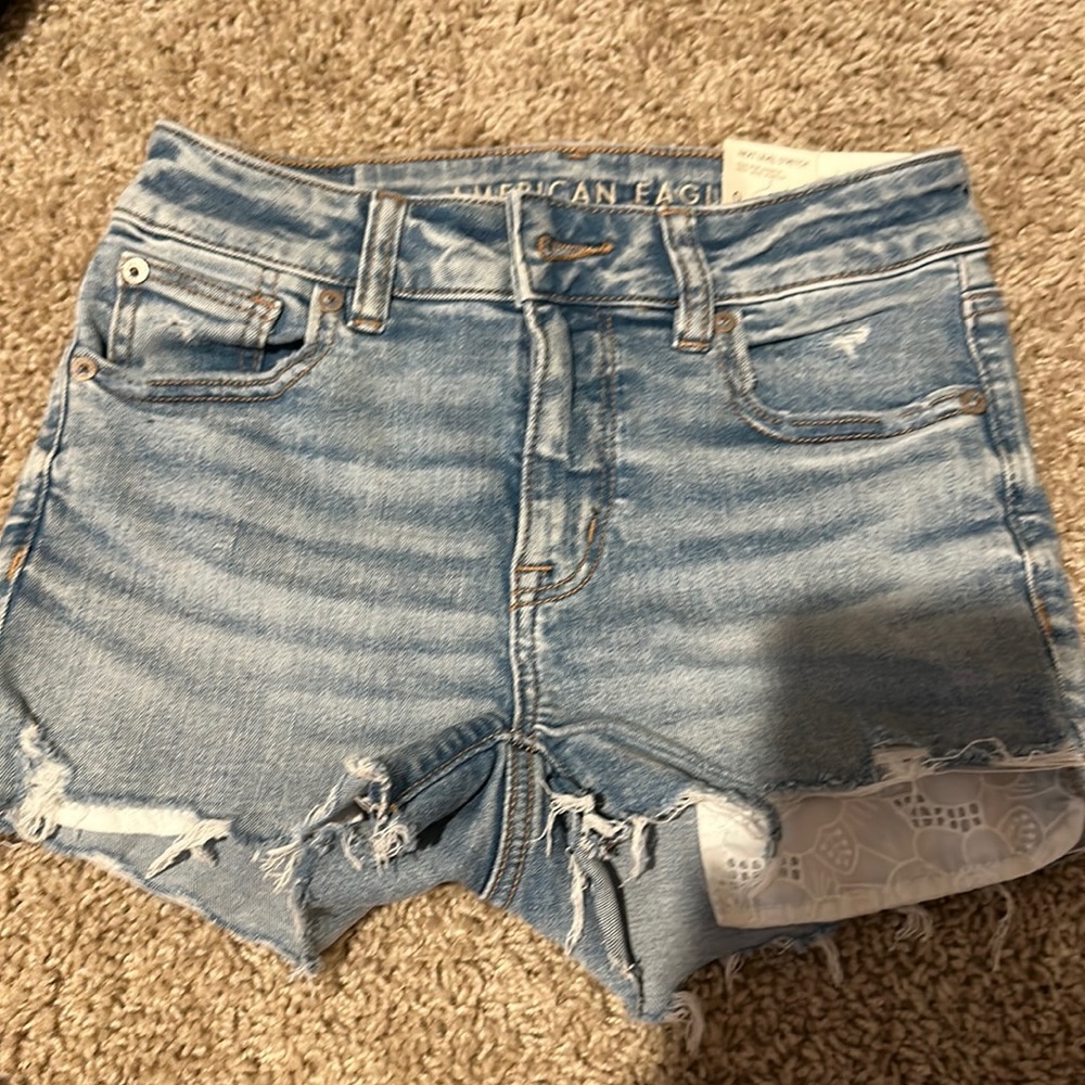 American Eagle jeans shorts in a size 0. Brand new with tags.